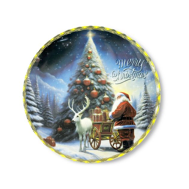 Christmas rounded plate 27 CM