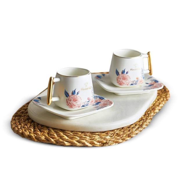 Porcelain Espresso set of 2 cups